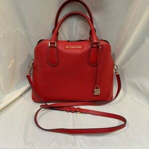 Michael Kors red shoulder bag